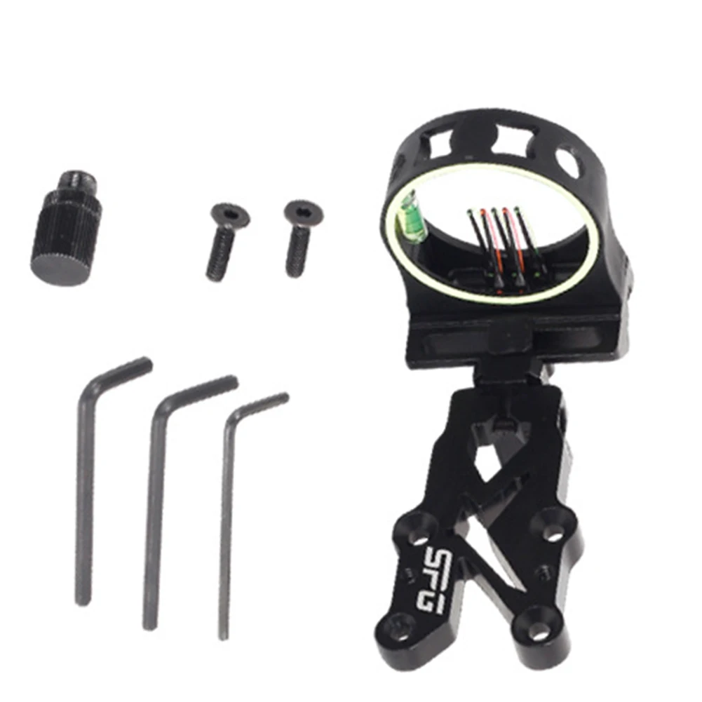 

5 Pin Bow Sight Adjustable Archery Hunting Aiming Light Spirit Level For Compound Bow Recurve Bow Outdoor Hunting Accessory