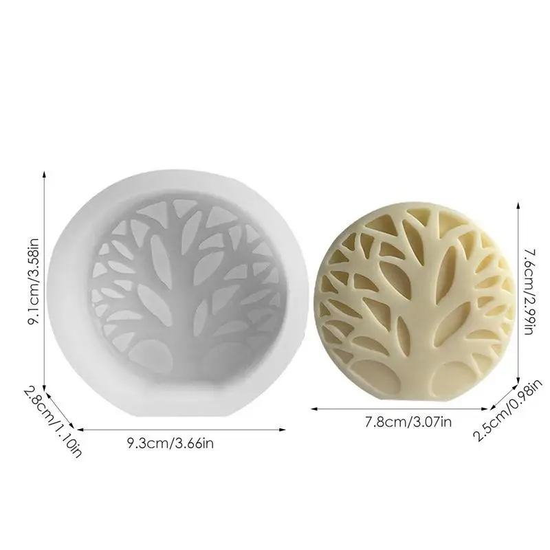 3D формочка для свечи в виде древесины жизни маленькая ароматная форма свечей