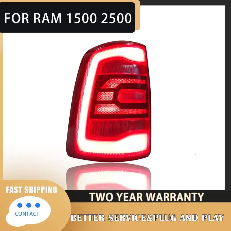 

1Pair LED Tail Light Assembly for Dodge Ram 1500 2500 2009-2018 Taillight Plug and Play with LED Turning Brake Rear Tail Lamp