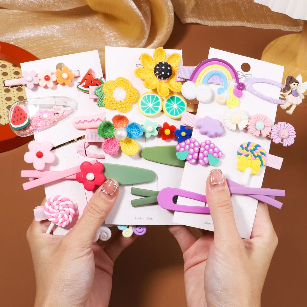 

1 компл. Мультяшные фрукты заколки для детей девочек модные головные повязки аксессуары для волос заколки для волос для детей Головной убор