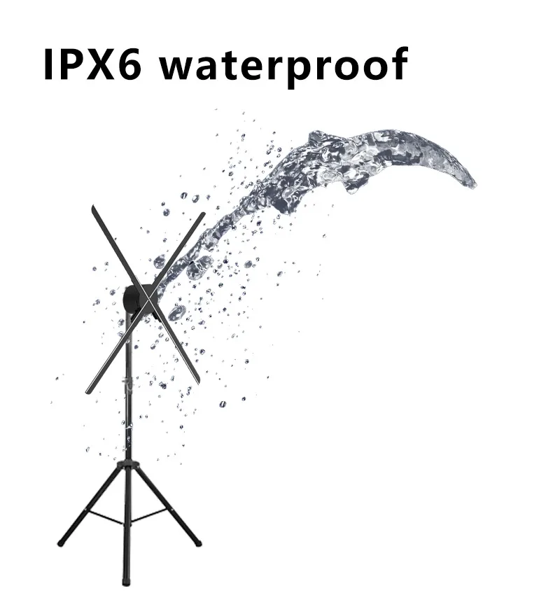 77 см Водонепроницаемая голограмма рекламный проектор 3D светодиодный