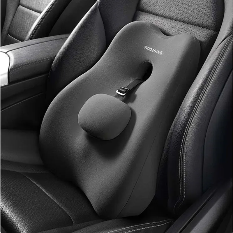 

Универсальная автомобильная подушка для поддержки поясницы, дышащая подушка для шеи на подголовник, регулируемая подушка для спины, точки G...