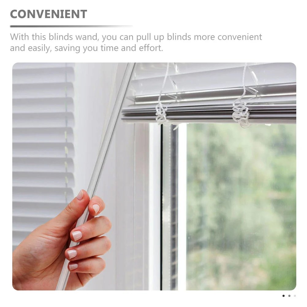 

Venetian Blind Rod Windows Curtains Curtain Pull Cordless Vertical Window Tilt Wand Pp