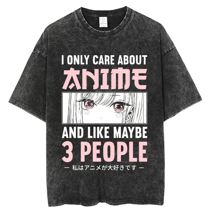 

Anime My Dress Up Darling T Shirt Men 100% Cotton Harajuku Vintage Washed Tees Oversized Streetwear Short Sleeve Unisex T Shirts