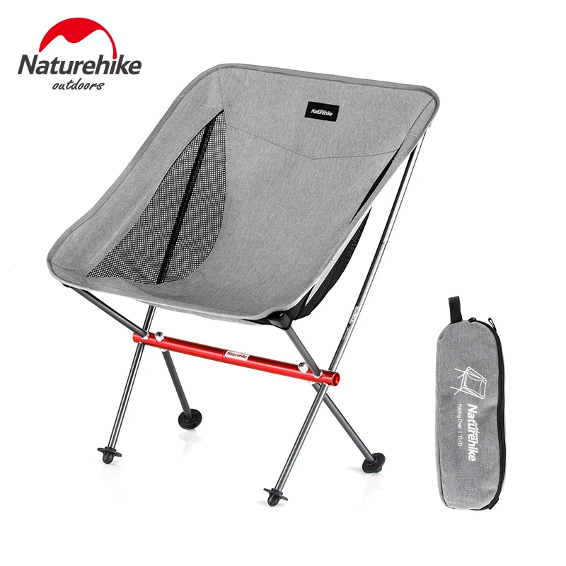 Naturehike Fishing Chair Ultralight Portable Folding Camping Chair Foldable Beach Chair Picnic Chair Collapsible Hiking Chair