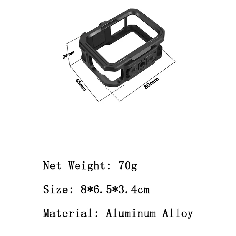 Клетка GTBL для Gopro 13 металлическая клетка быстросъемное крепление полная защитная
