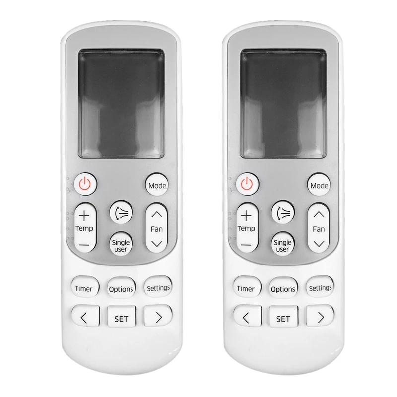 

2X Air Conditioning Remote Control Replacement Single User For Samsung DB93-15169G DB93-14643T AJ009JNNDCH DB93-15169E