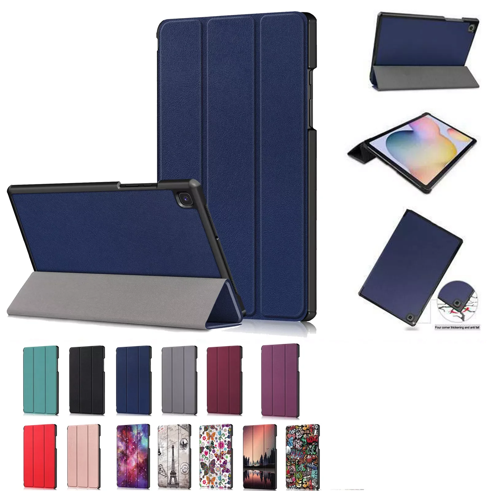 

Защитная пленка для экрана планшета, Аксессуары для Samsung Galaxy Tab A7 10,4 2020 T500/505, кожаный чехол для смарт-сна, пробуждения