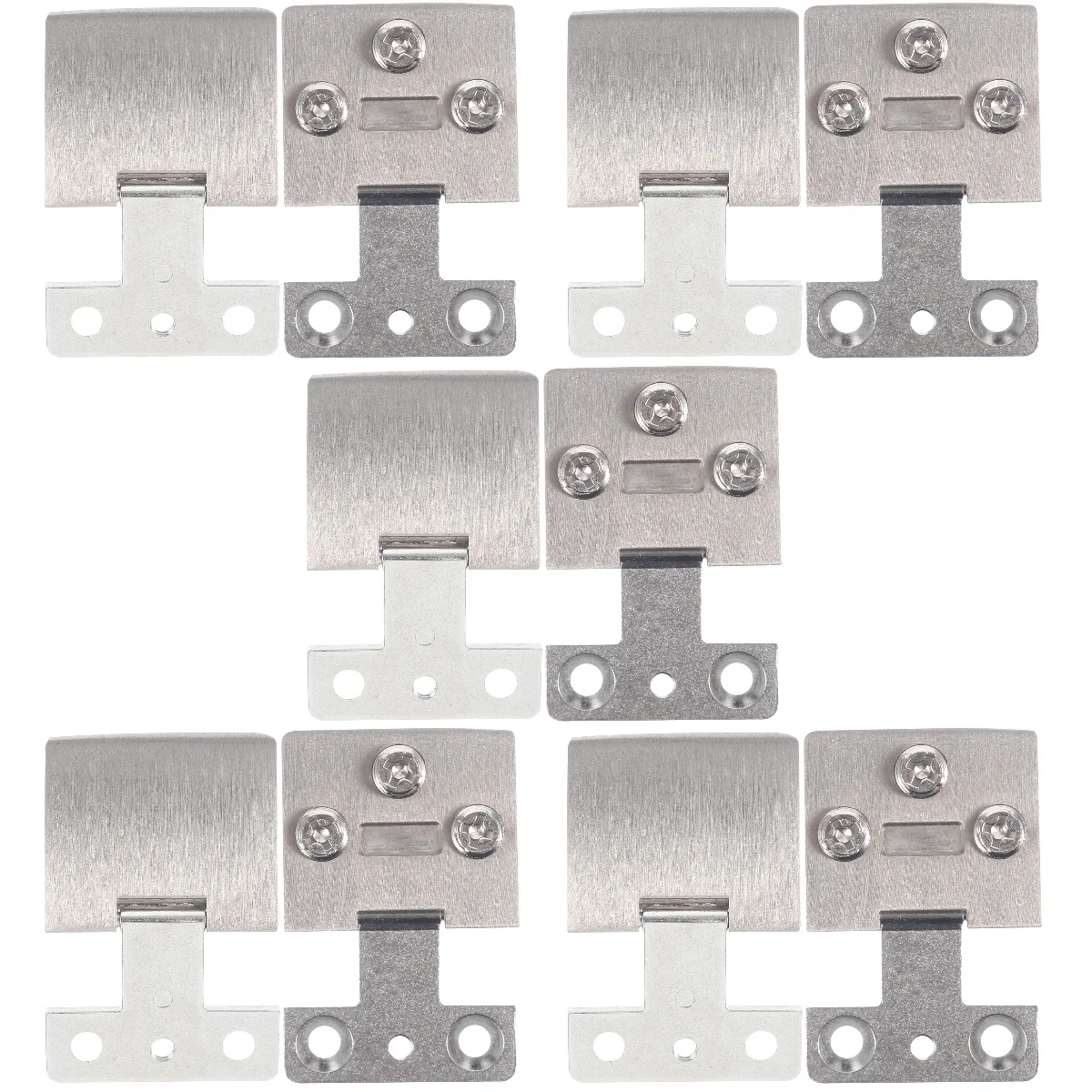 

10 pcs Glass Doors Hinge Door Replacement Parts for Showcase Cupboard Cabinet