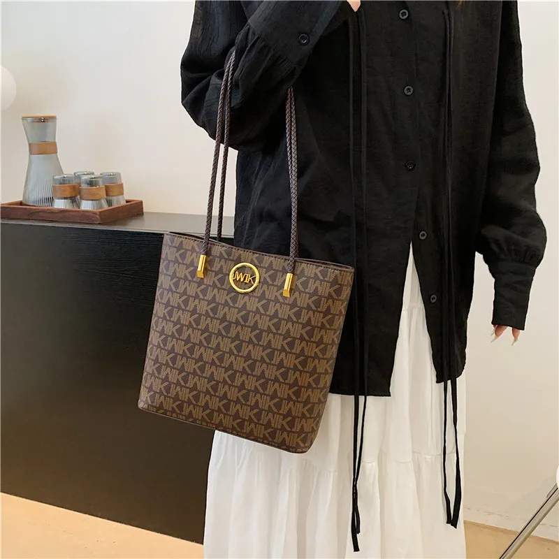 Дизайнерская Женская сумка-мешок IMJK Классическая Дамская сумочка на плечо для