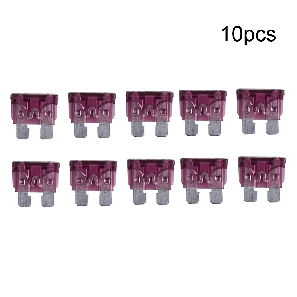

Durable Fuse High Quality Vehicle Flat Fuse Accessories Easy Handling Flat Plug Replacement Standard 10PCS 40A