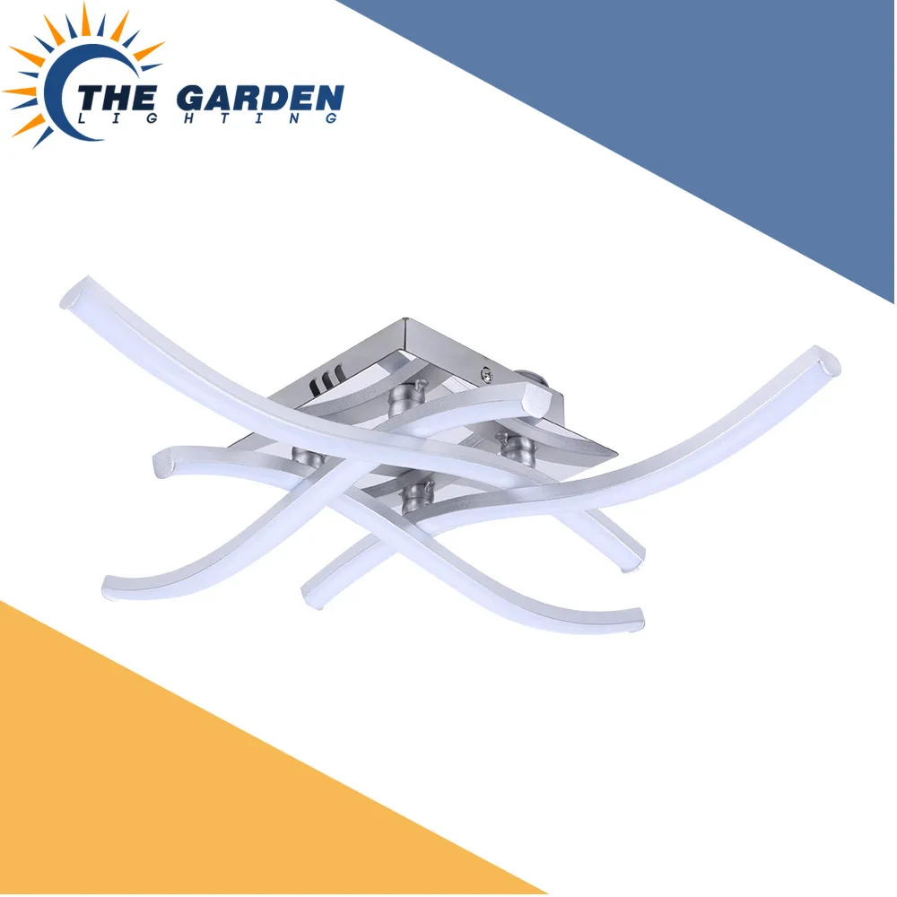 

12W 18W 24W Modern Nordic LED Ceiling Lights Chandelier Lamp for Living Room Dining Room Bedroom Warm White 2/3/4 Light Bars