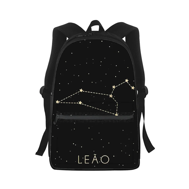 12 constellations fashion art Men Women Backpack 3D Print Fashion Student School Bag Laptop Backpack Kids Travel Shoulder Bag