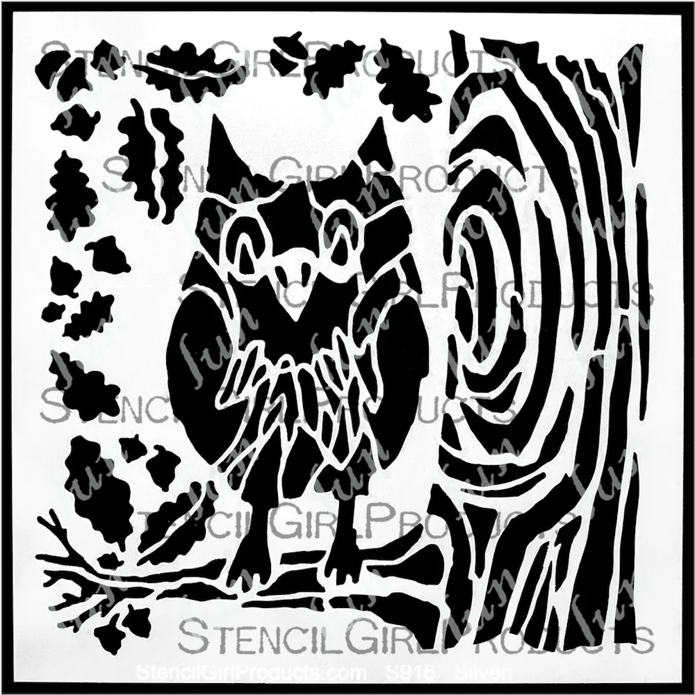 

Cute Animal Owl and Acorns Layered Stencils Handmade Diy Hot Sale Painting Scrapbook Coloring Embossed Photo Album Decoration
