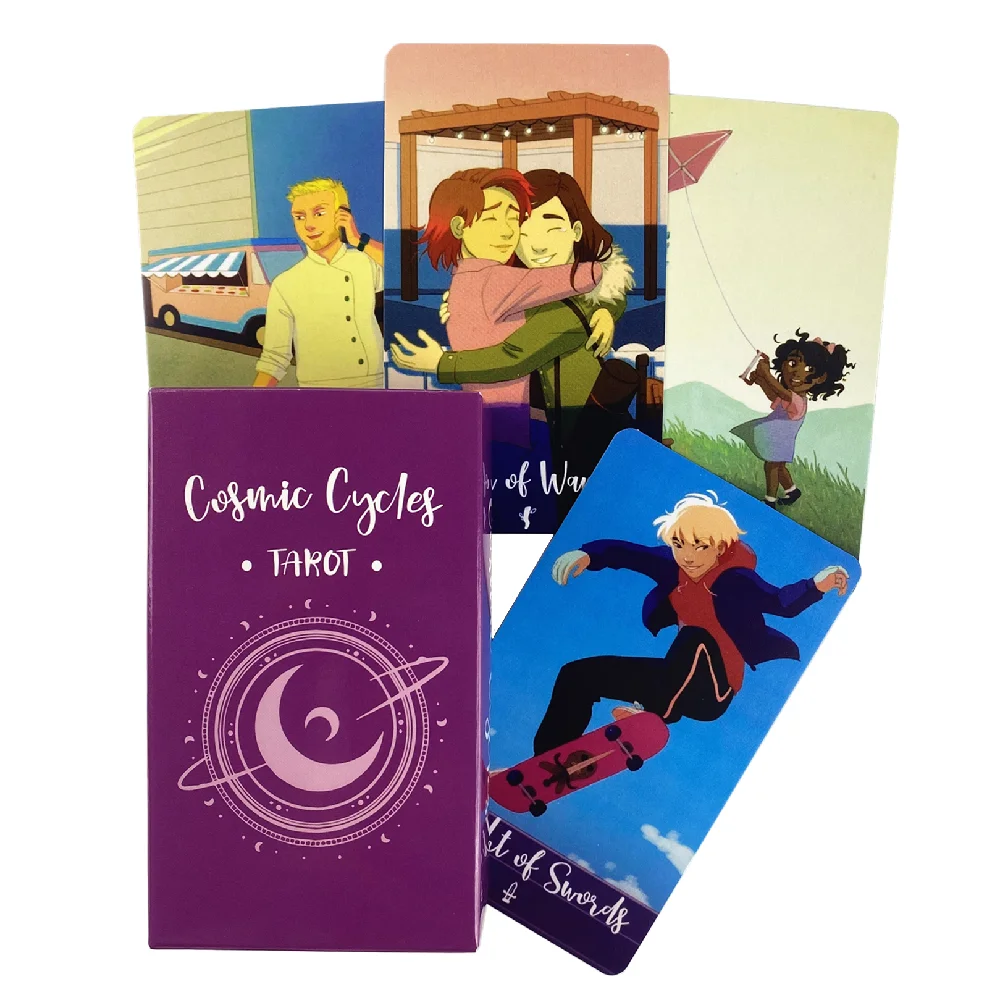 Карты Таро японских кошек Милая прелестная игровая колода Райдера Новинка для