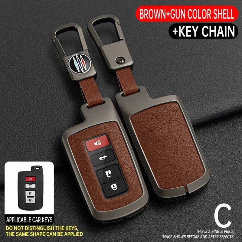 

Чехол для автомобильного ключа с 4 кнопками для Toyota Camry Corolla RAV4 Highlander Avalon 2015-2017 Protector Smart Control Shell Holder