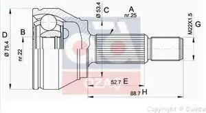 

607432 для оси головки 02 FIESTA-FUSION V V-16V «15-»