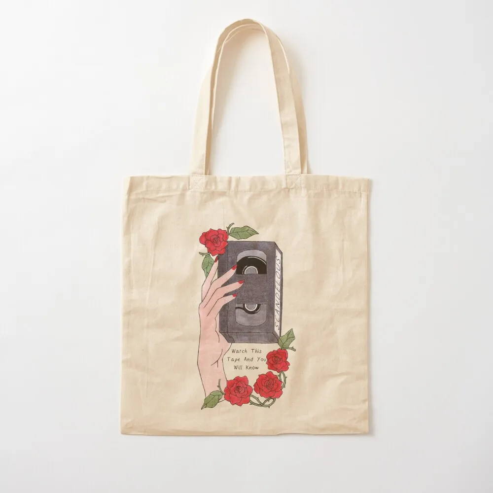 Сумка-тоут Shiori's Scandelous Video Tape Холщовая сумка через плечо Большая сумка-тоут