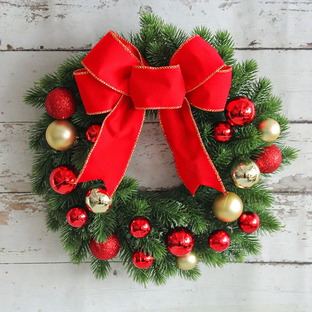

30cm Christmas Wreaths Door Hanging Rattan Venue Layout Christmas Decorations Garland For Home Xmas Decoration 2024 New Year