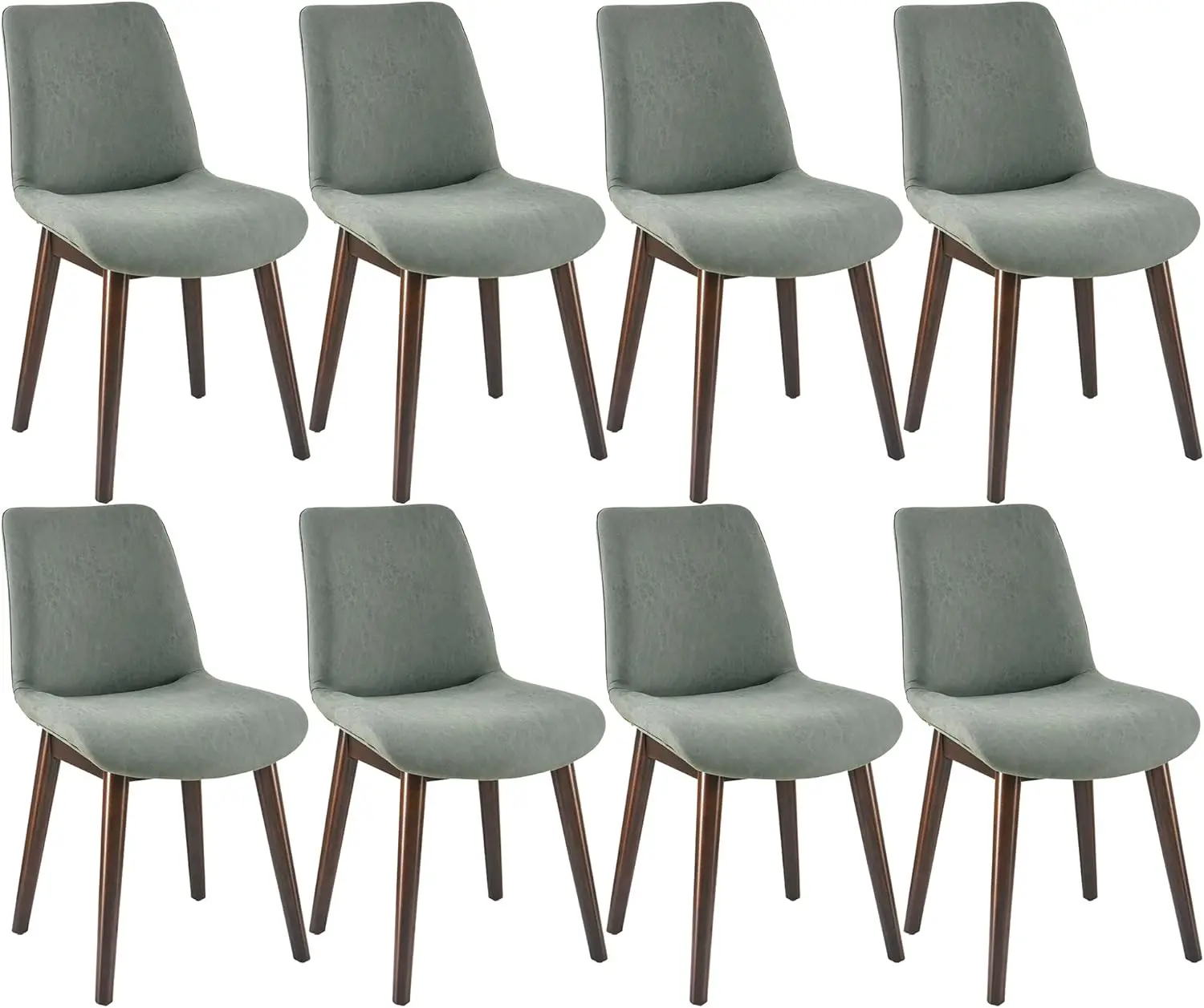 Leemtorig набор из 8 современных обеденных стульев среднего века ...