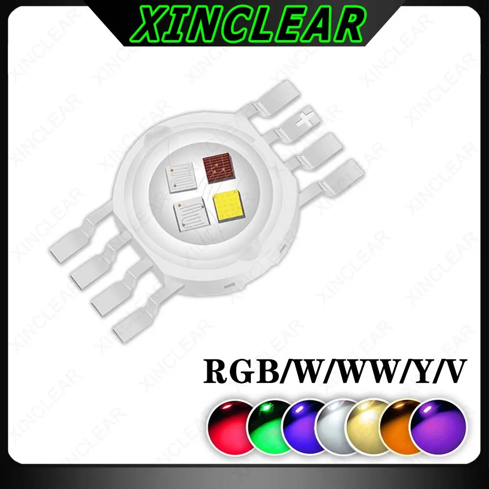 Фото Высококачественный светодиодный чип COB RGB RGBW RGBWW 3 Вт, 4 Вт, 5 Вт, 6 Вт, 8 Вт, 9 Вт, 10 Вт, 12 Вт, цветные бусины для ламп на 3, 6, 9, 12, 15 Вт, сценические лампы, бусины №1