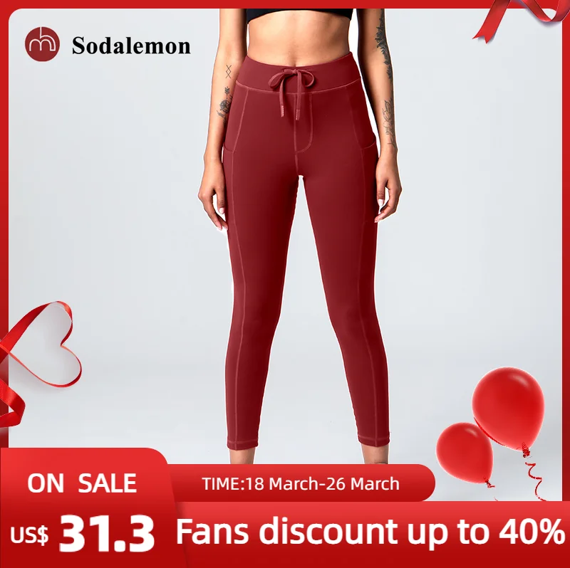 

Лидер продаж, высококачественная одежда для фитнеса, штаны для йоги, тренажерного зала, леггинсы для тренировок и бега с карманами для женщи...