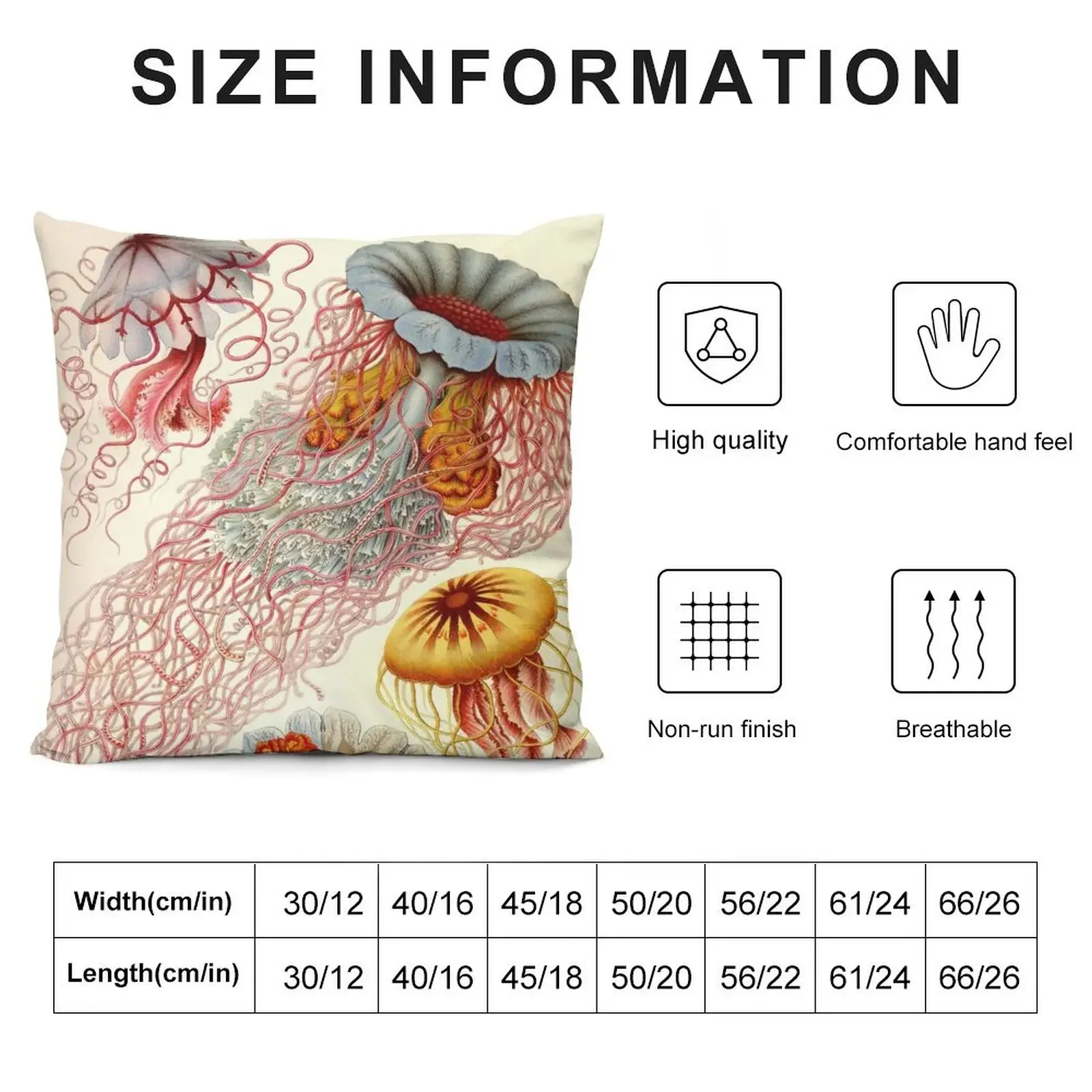 Медуза-е Ernst Haeckel декоративная подушка декоративные подушки для гостиной