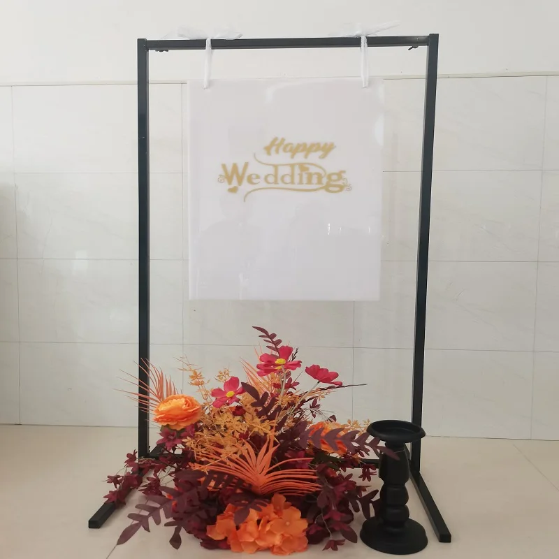Свадебный цветок арка знак акриловая доска подставка свадебный стол центральные