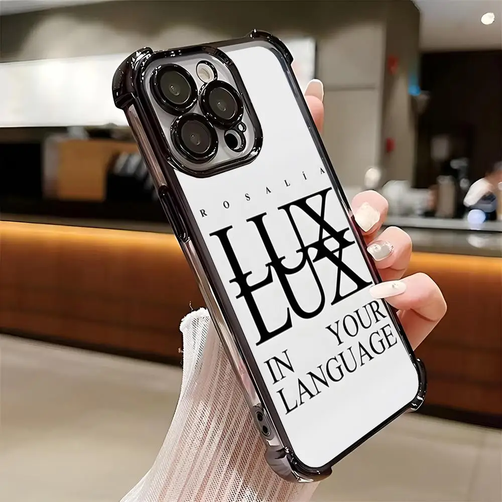 Фото Чехол для телефона Singer Rosalia Lux с покрытием для iPhone 17 Pro Max, 16E, 15, 14 Plus, 13, 12, 11 Air, противоударный, с воздушной подушкой, мягкий чехол №3