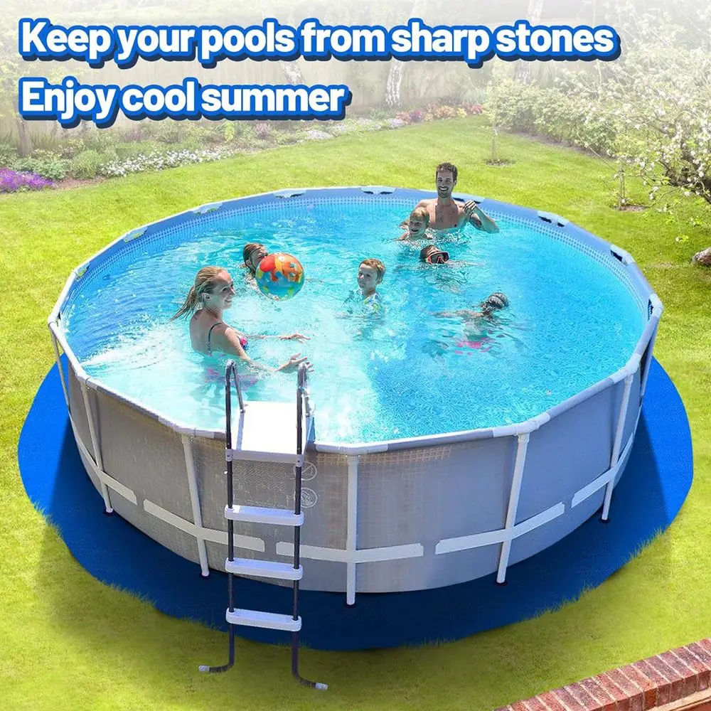 Надувной матрас для бассейна полиэтиленовый коврик с защитой от разрыва