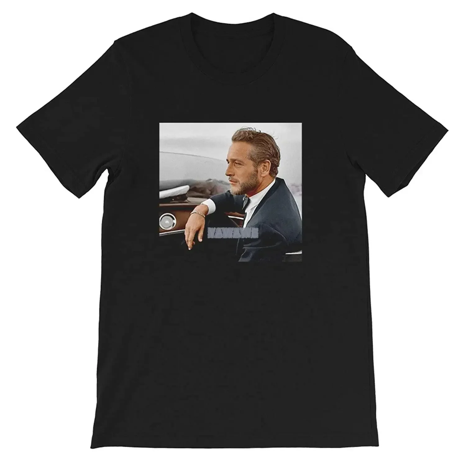 Футболка унисекс ручной работы с изображением пола Newman кинозвезды минимализма