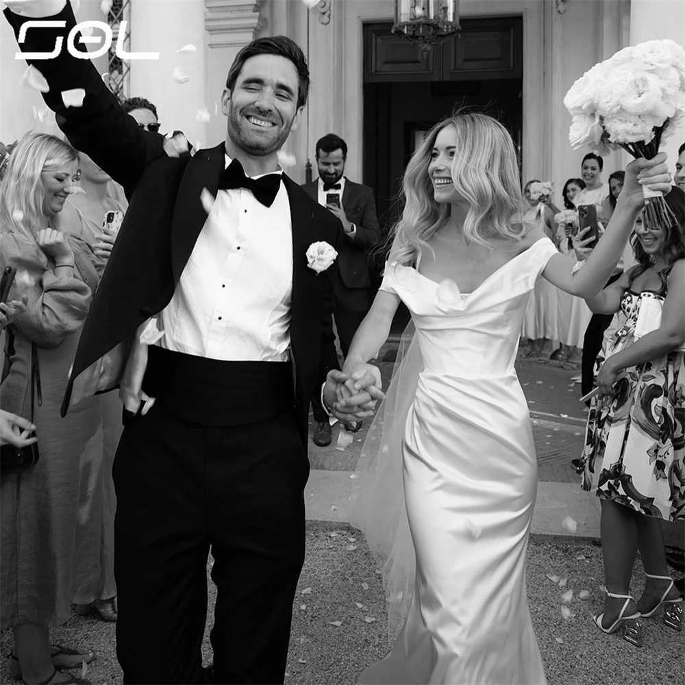 Женское атласное свадебное платье SOL