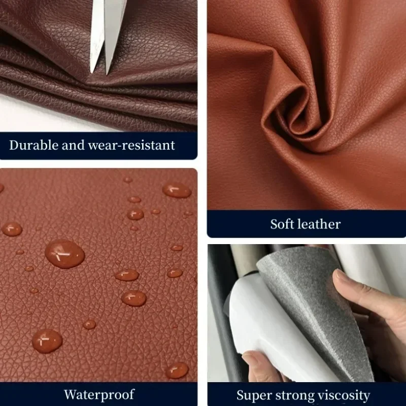 Самоклеящаяся кожа 20 х150 см ремонтная нашивка для рулона интерьера автомобиля