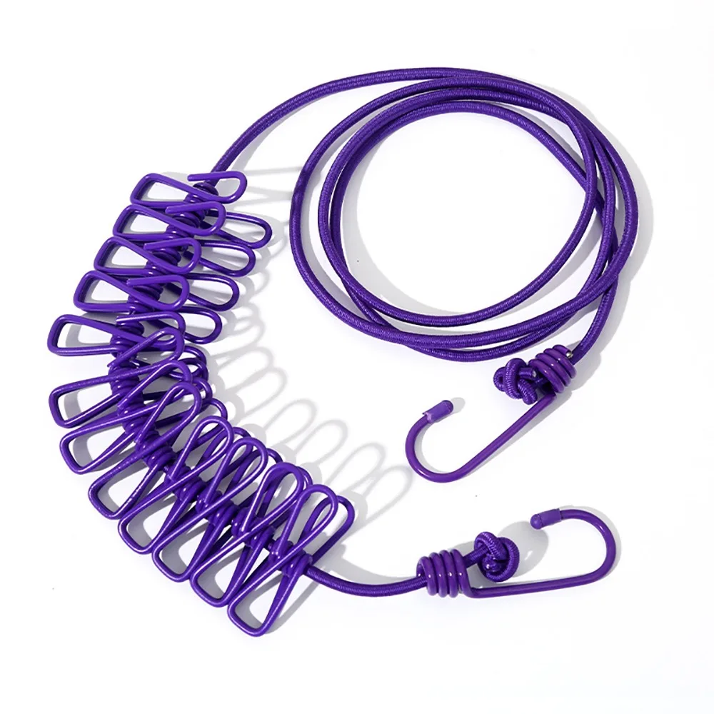 

Портативная бельевая веревка Nylon 12 зажимов 180 см