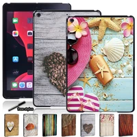 tablet hard shell case for apple ipad 10 2 inch 9th generation 2021 new wood printed pattern back ipad cases protective cover