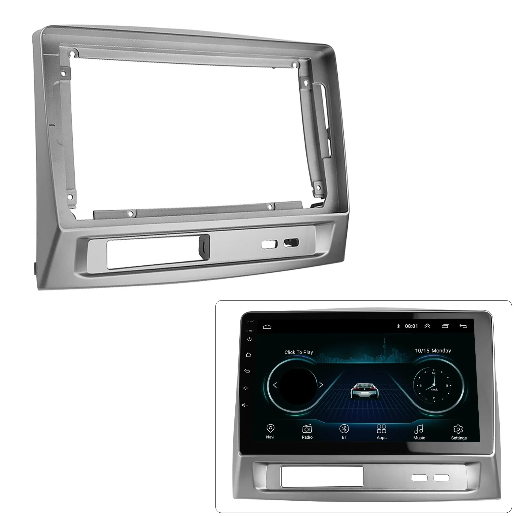 Автомобильный радиоприемник для TOYOTA VIOS 2004-2007 DVD стерео рамка адаптер монтажная