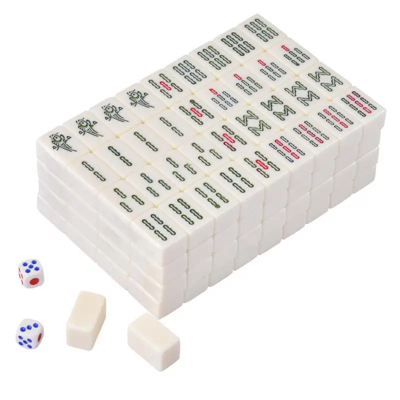 

Mahjong Game Set 144 PCS Mini Mah Jong Classic Game Complete Mahjongg Board Games Classic Majiang Game Set For Adults Teens