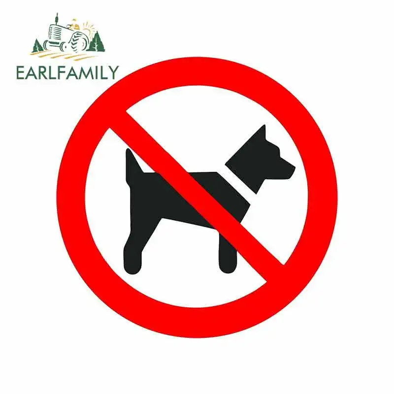 

EARLFAMILY 13 см x 13 см, наклейки для автомобиля без собаки Forbbiden, наклейки для автомобиля, графика, Виниловая наклейка, наклейка на автомобильное окно, багажник, бампер