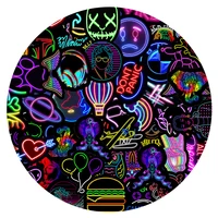 103050 pieces cartoon neon graffiti stickers car guitar motorcycle luggage notebook diy classic kids toy decal stickers