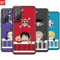 luffy anime one piece for samsung galaxy s22 s21 s20 ultra plus pro s10 s9 s8 s7 4g 5g tpu soft black silicone phone case cover