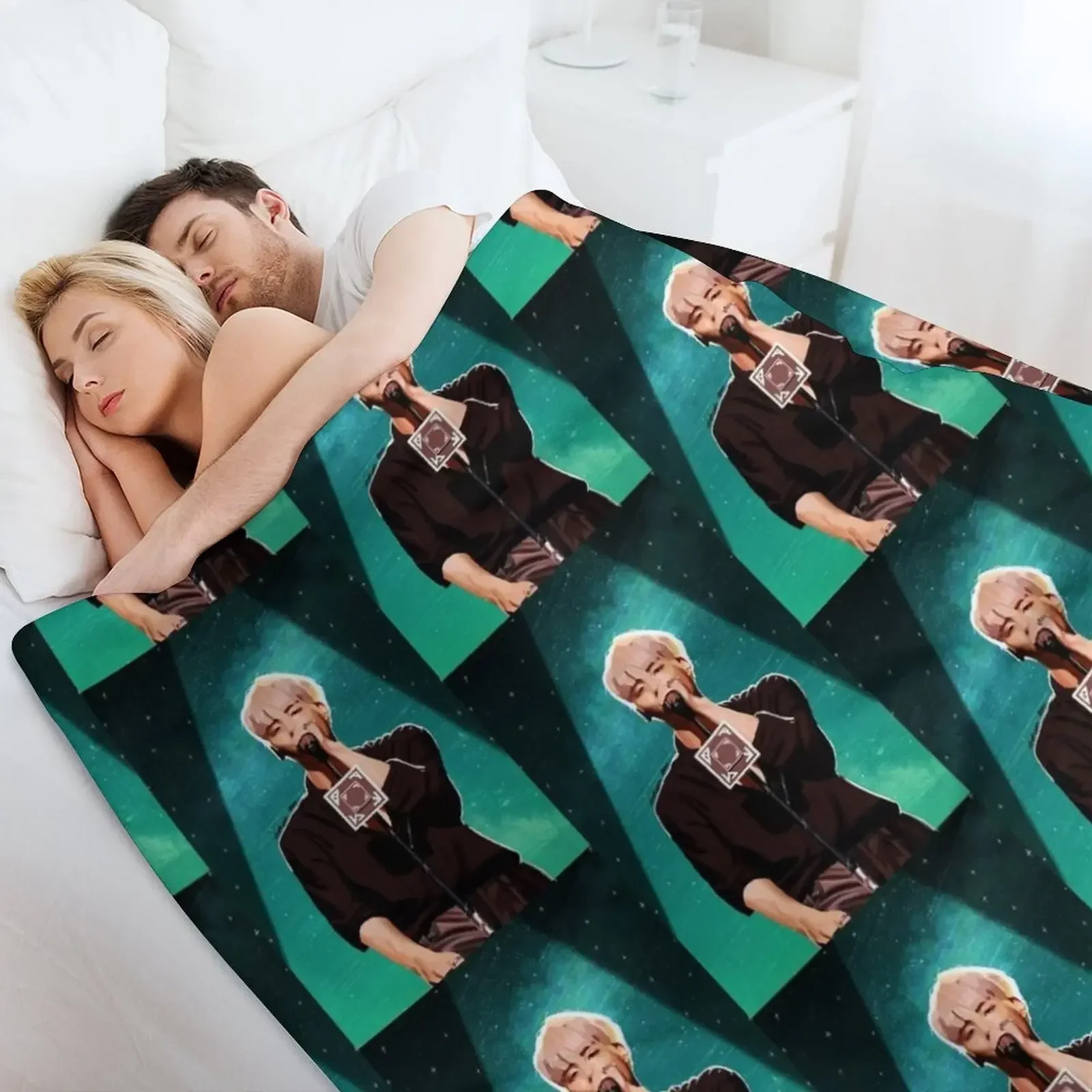 Одеяло Shinee Jonghyun в мягкую клетку тяжелый цвет