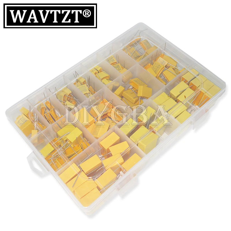 135pcs-14 видов X2 предохранительный конденсатор 275VAC102K-105K 1 нФ ~ 1 мкФ, набор в ассортименте