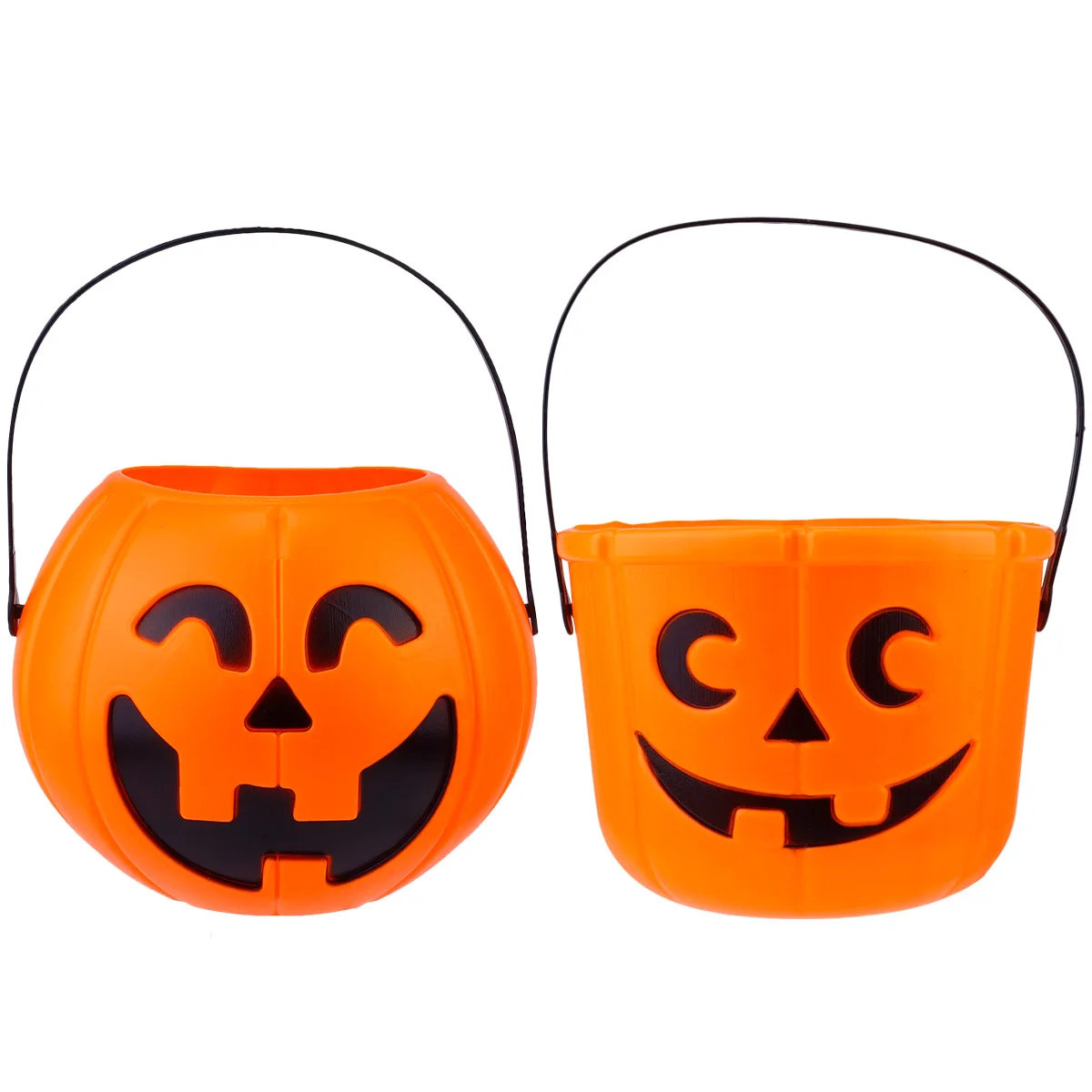 

Bucket Pumpkincandy Treat Buckets Trick Or Holder Pailparties Pails Portable Gift