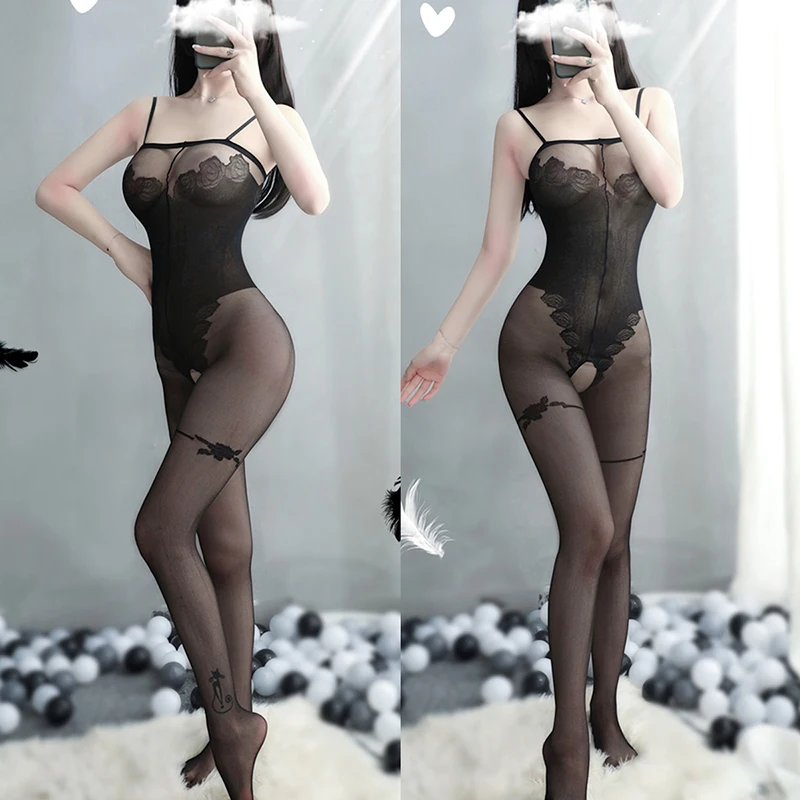 

Сексуальное женское нижнее белье с открытой промежностью, сексуальное женское нижнее белье, Черное женское нижнее белье, сексуальное боди