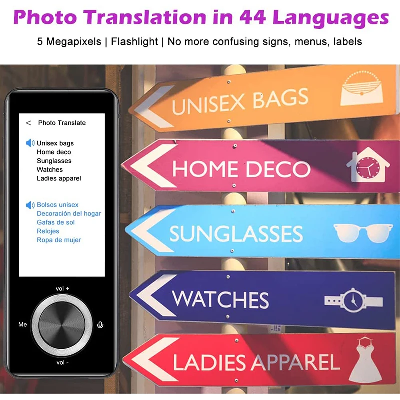 M9 Language Translator Device Photo Translation Offline Translator 108 Languages Smart Translation In Two-Way Voice Interpreter enlarge