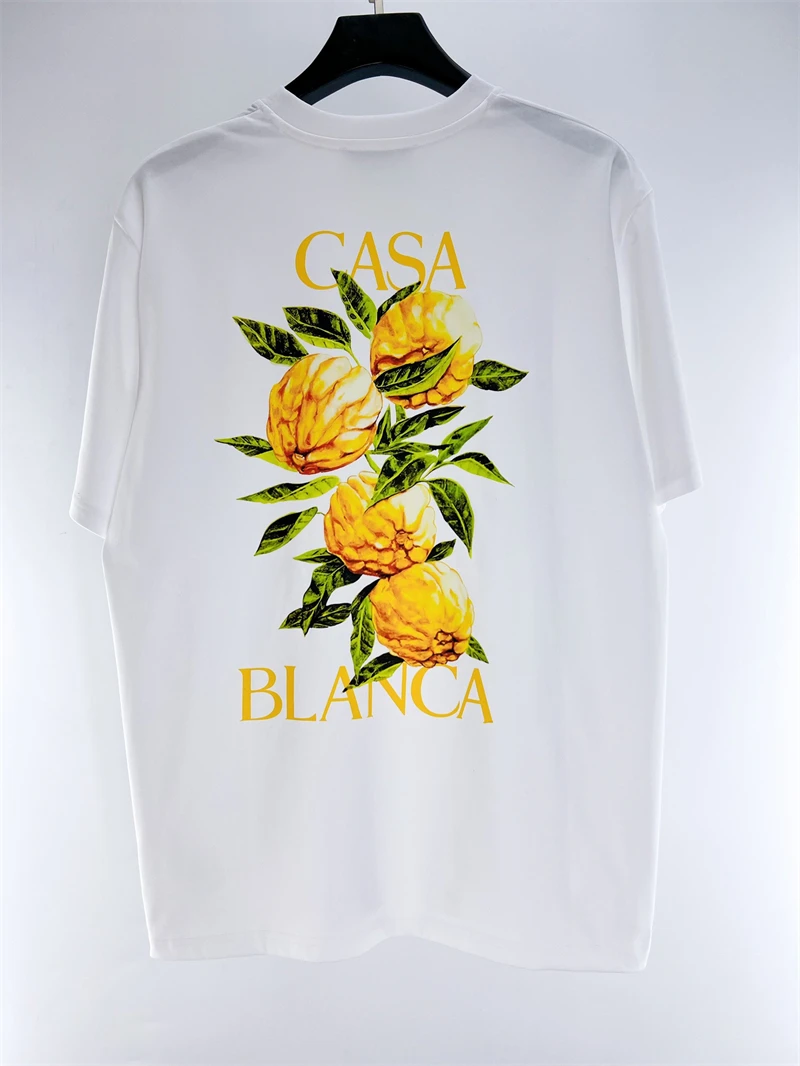 

2023 толстая футболка Касабланка для мужчин и женщин 1:1 ss повседневные топы футболки