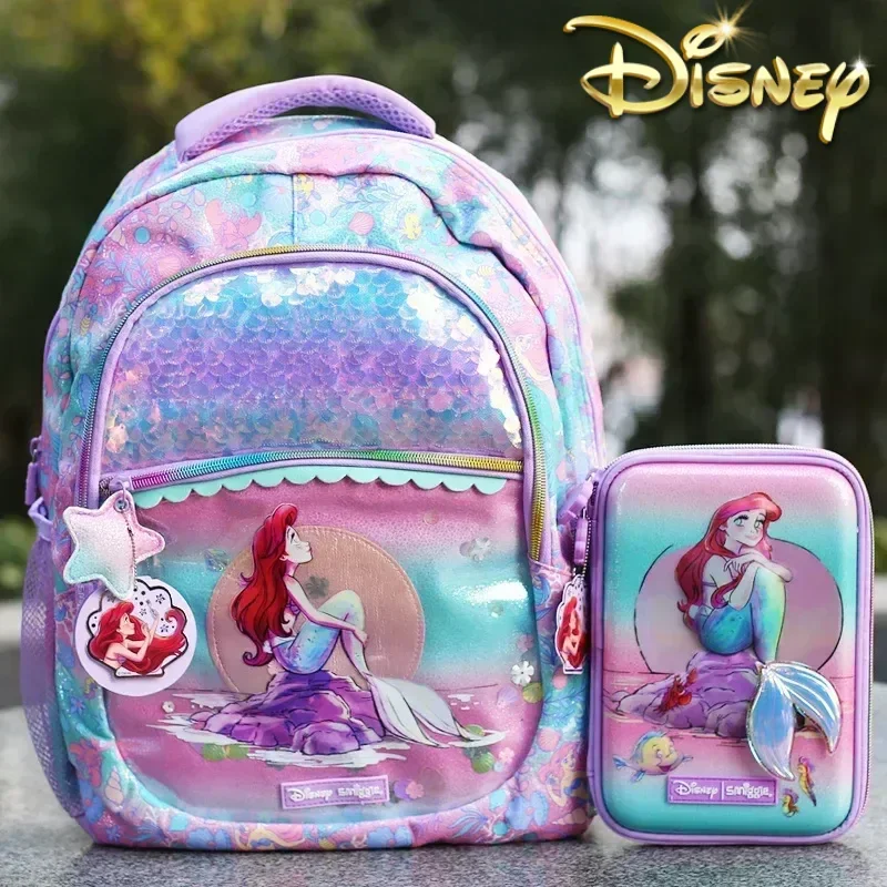 2024 школьная сумка Disney Smiggle в виде русалки Женский альбом для карандашей набор
