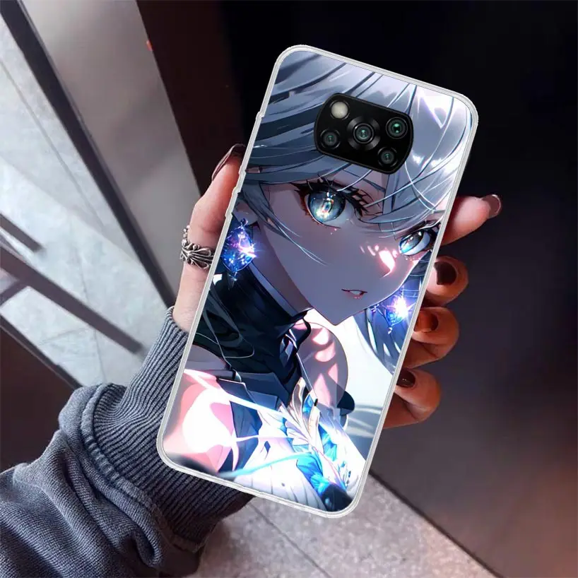 Чехол для телефона Honkai Star Rail Bronya Rand Xiaomi Poco X6 X5 X4 X3 Nfc F6 F5 Pro F4 Gt F3 F2 F1 M5S M4 M3 5G Soft Cover Print F