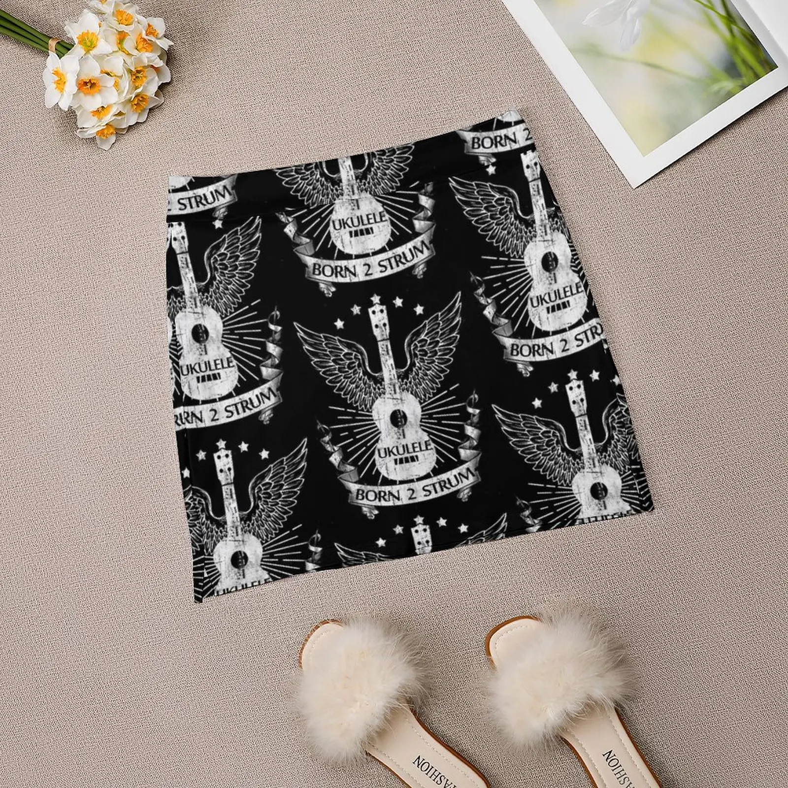 Женская юбка Ukulele Rock-Born To Strum со скрытыми карманами теннисная юбки для гольфа