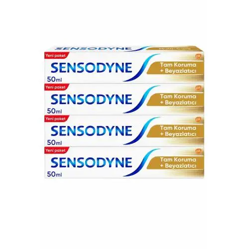 

SENSODYNE full protection whitening toothpaste 50 ml. 4'lü set sensitive teeth i & ccedil; Long S